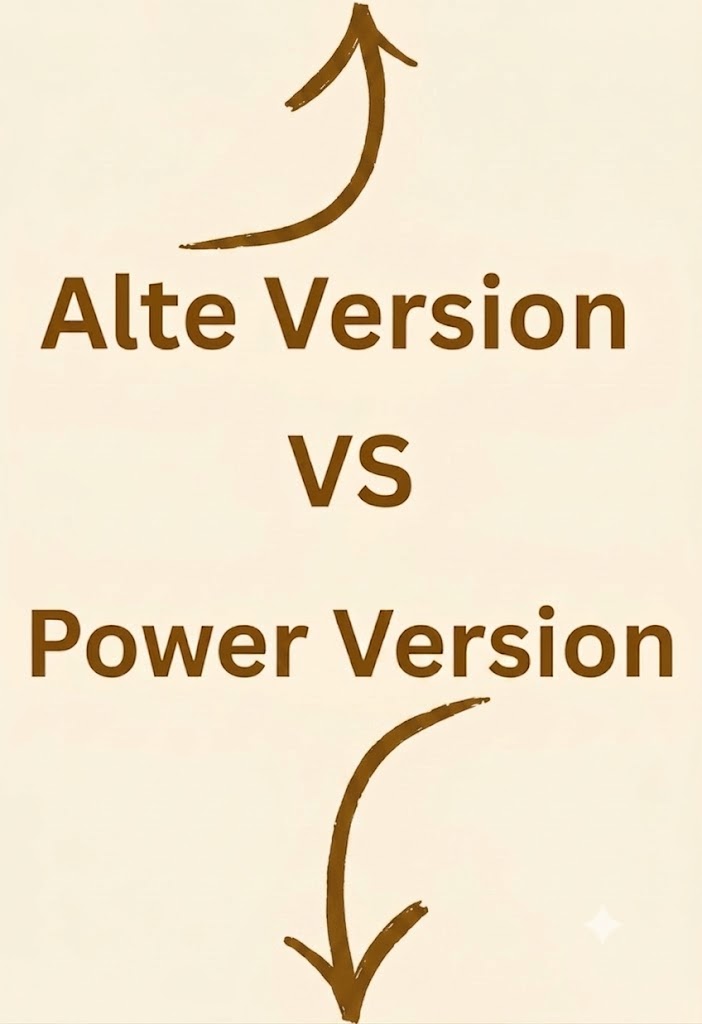 Alte Version VS Power Version